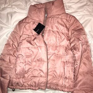 Light pink puff jacket